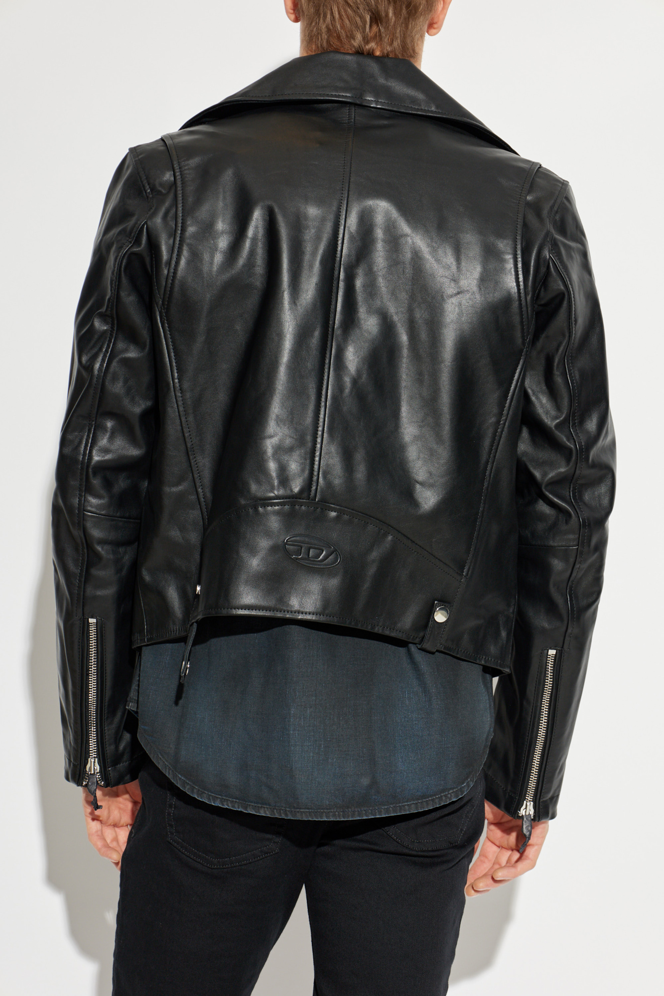 Diesel Leather jacket 'L-EO-WRD' | Men's | Vitkac